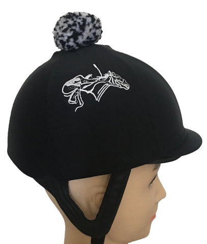 Racer Helmet cover Jockey logo on sides