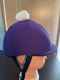 Racer Solid Classic Helmet Covers with Pompom