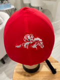 Racer horse logo on back Helmet Cover custom ordered