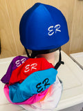 Racer Embroidered Helmet Cover Set