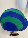 Racer 2 tone Helmet Covers Striped