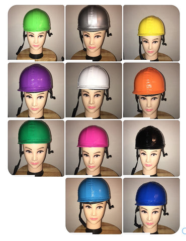 Racer Shiny Latex Helmet Covers