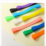 Helmet Rubberbands Fancy Colors 10 pack