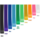 Helmet Rubberbands Fancy Colors 10 pack