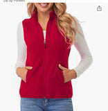 Embroidered Ladies Vest Polar Fleece