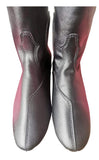 Racer Black Leather Tall Quarter Mile Race Boot