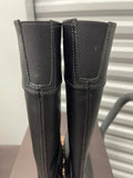 Racer Black Leather Tall  QH Race Boot