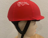 Racer Helmet cover Jockey logo on sides